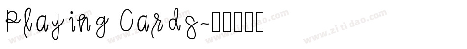 Playing Cards字体转换
